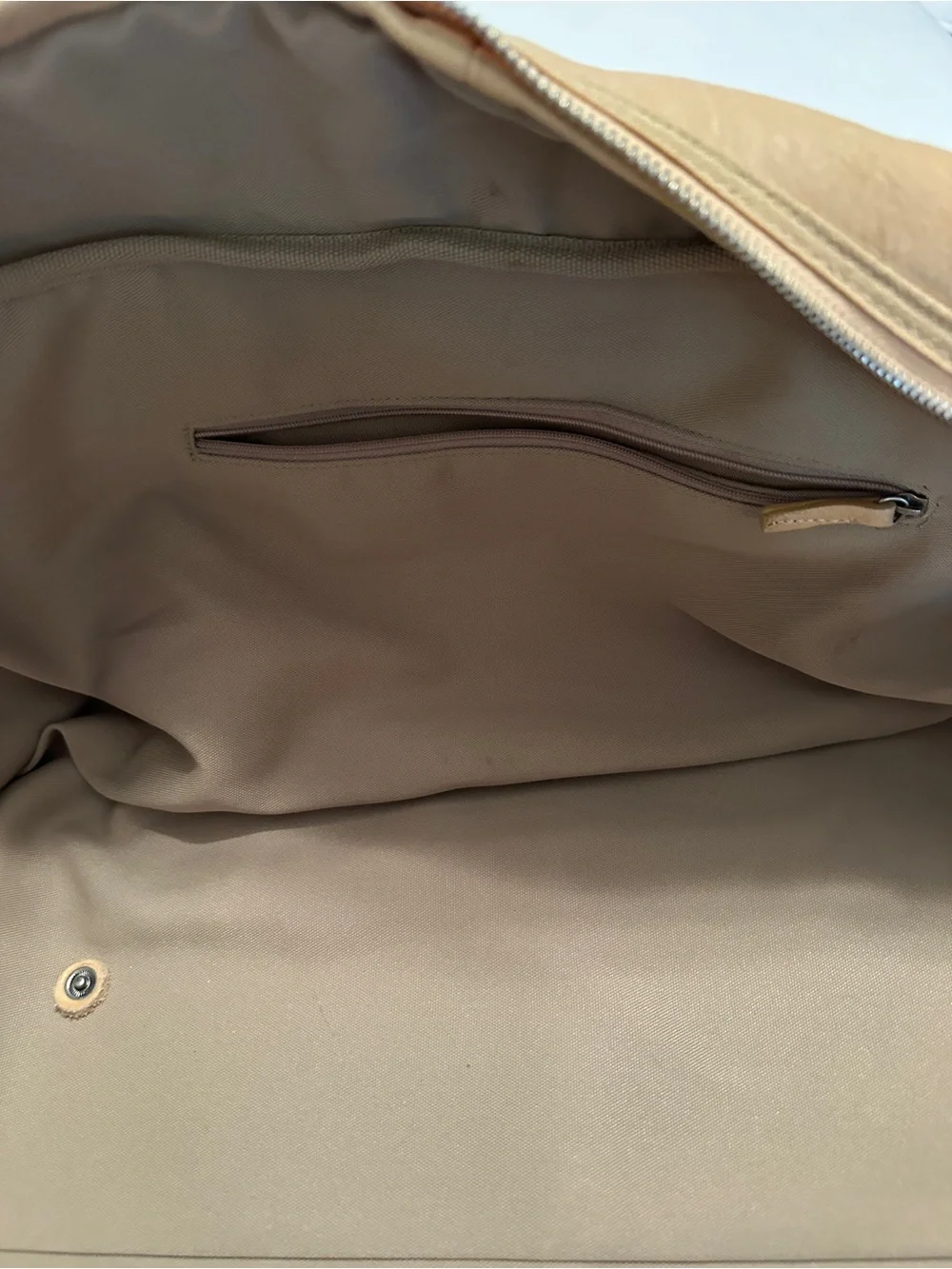 Men or Women’s Tan Leather Weekend Duffel Bag